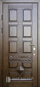 Утеплённая дверь с накладкой №7 внутренняя - фото