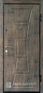 Металлическая дверь с МДФ панелью в квартиру №42 внешняя - фото