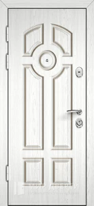 Стальная дверь светлая в коттедж №9 внутренняя - фото