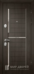 Зеркальная дверь для каркасного дома №29 внешняя - фото