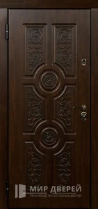 Входная металлическая дверь порошок с МДФ отделкой №9 внутренняя - фото