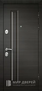 Дверь входная МДФ + МДФ тёмный венге №389 внешняя - фото