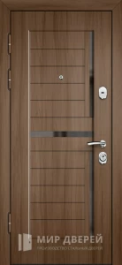 Межкомнатная металлическая дверь со стеклом №19 внутренняя - фото