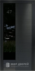 Металлическая входная дверь в квартиру №27 внешняя - фото