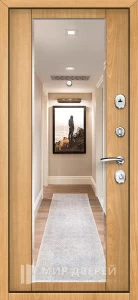 Зеркальная дверь для каркасного дома №29 внутренняя - фото