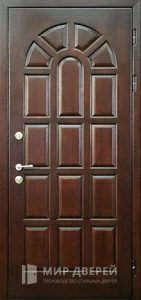 Дверь МДФ ПВХ входная готовая №17 внешняя - фото