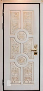 Металлическая дверь с МДФ в квартиру №61 внутренняя - фото
