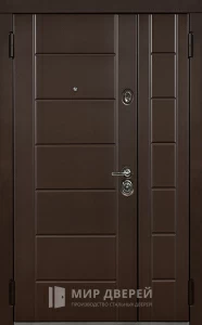 Дверь уличная двухстворчатая №13 внутренняя - фото