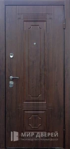 Железная дверь входная с зеркалом №5 внешняя - фото